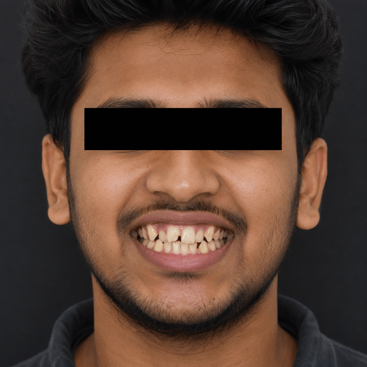 Before braces treatment
